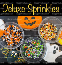 Load image into Gallery viewer, Halloween Cookie Decorating Kit, DIY Cookie Kit, (Large Cookies) ***INCLUDES 24 ITEMS*** With 4 Icing Bags &amp; 3 Deluxe Sprinkle!
