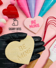 Load image into Gallery viewer, Valentine’s Day Cookie Decorating Kit, Heart DIY Cookie Kit, **INCLUDES 24 ITEMS** (Large Cookies), Deluxe Sprinkles Included!!!
