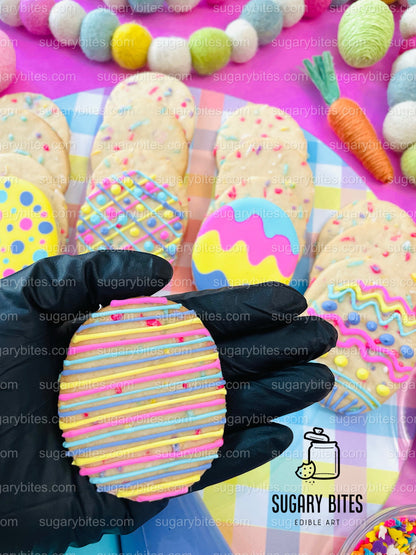 Easter Cookie Decorating Kit, DIY Spring Sugar Cookie Decorating Kit, **INCLUDES 24 ITEMS**, (Large Cookies)… with Deluxe Sprinkles!!!
