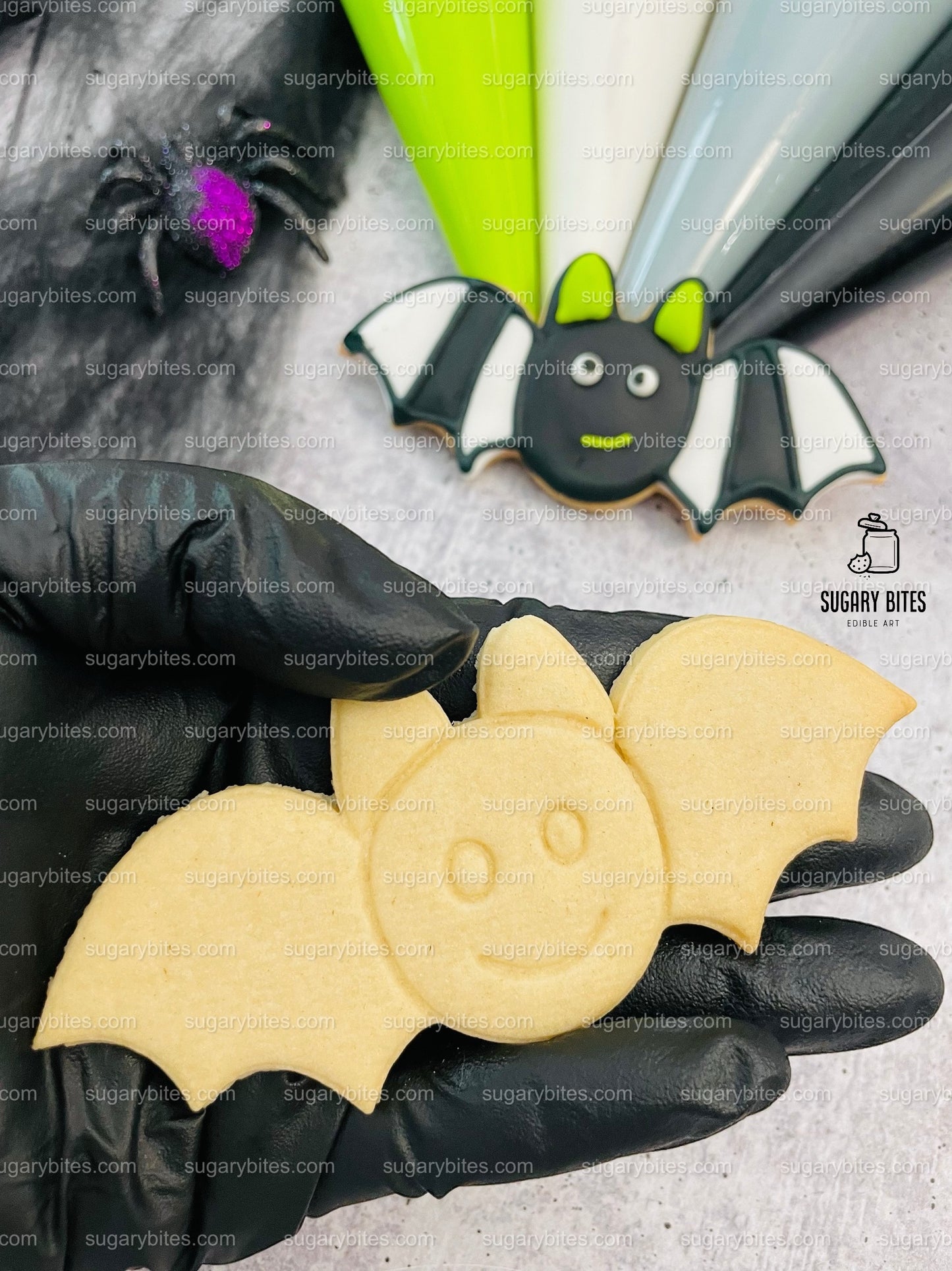 Halloween Cookie Decorating Kit, DIY Cookie Kit, (Large Cookies) ***INCLUDES 24 ITEMS*** With 4 Icing Bags & 3 Deluxe Sprinkle!!