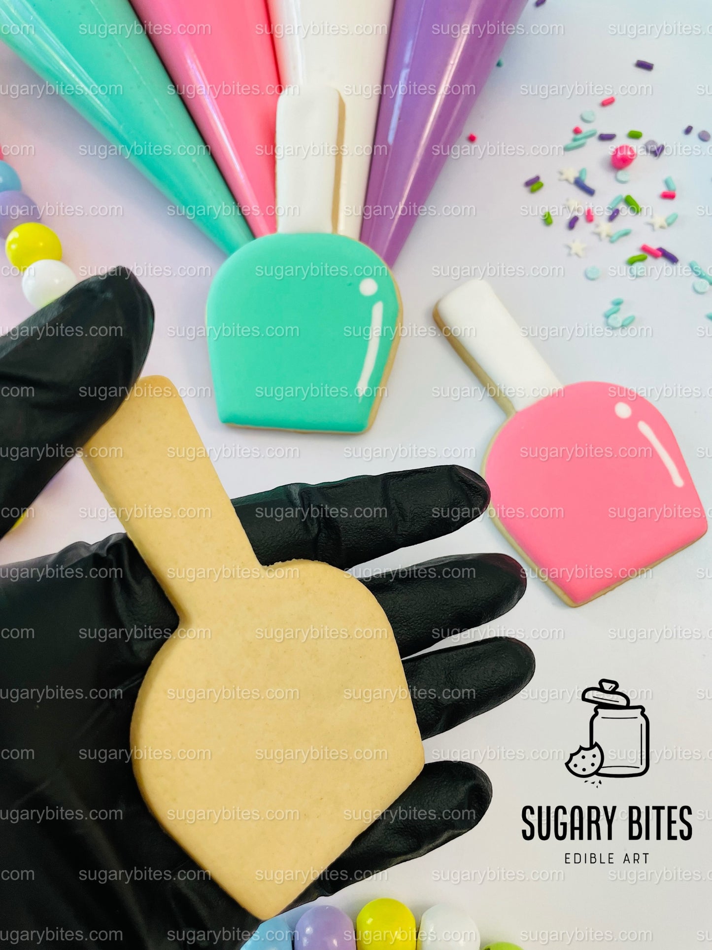 Pajama Party Cookie Decorating Kit, DIY Sleepover Sugar Cookie Kit, **INCLUDES 26 ITEMS**, (Large Cookies)… with Deluxe Sprinkles!!!