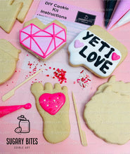 Load image into Gallery viewer, Valentines Cookie Decorating Kit, Heart DIY Cookie Kit, **INCLUDES 24 ITEMS** (Large Cookies), Deluxe Sprinkles Included!!!
