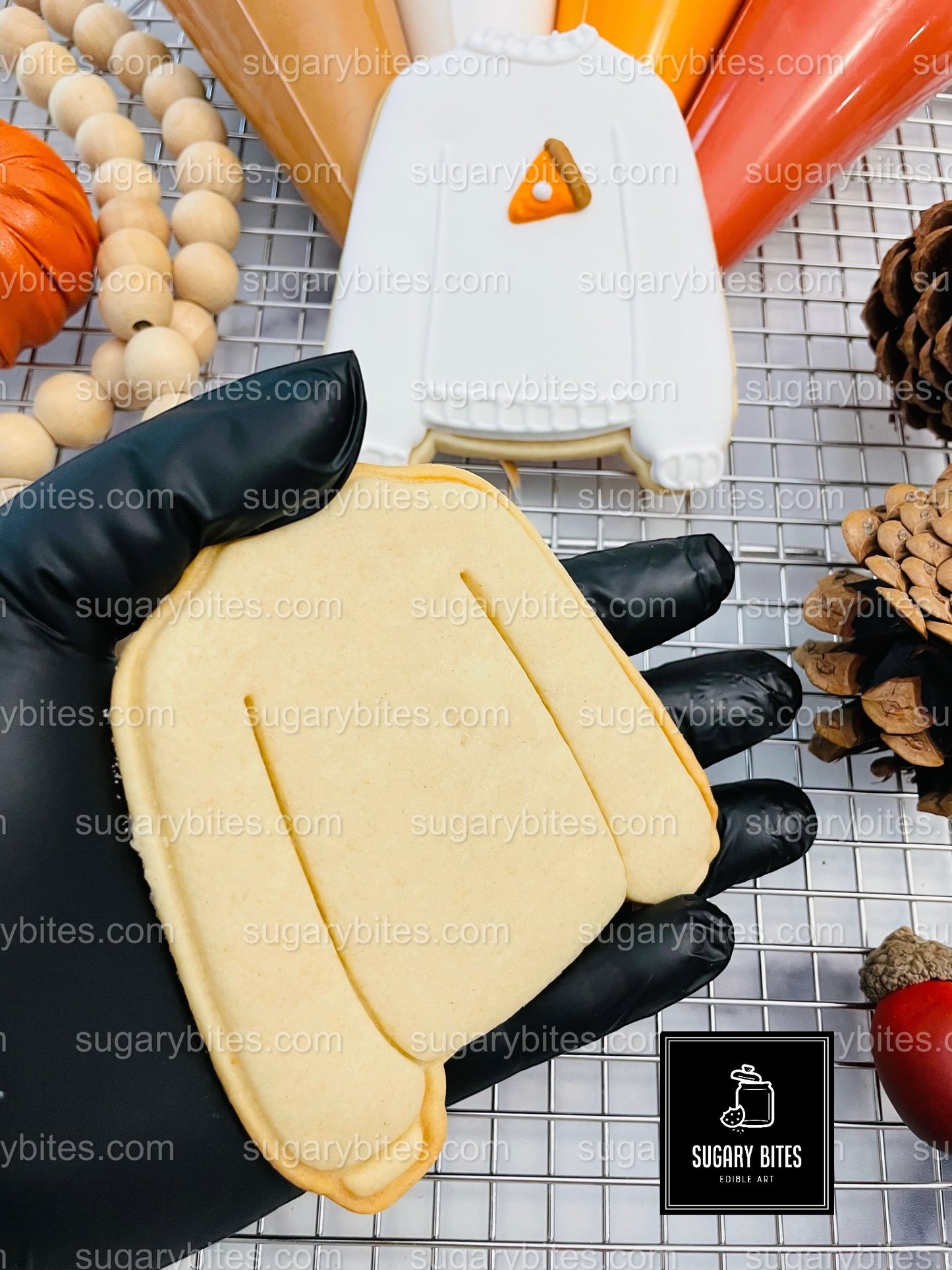 Fall Cookie Kit, Thanksgiving DIY cookie kit **INCLUDES 24 ITEMS* Zoom Party Favors, Assorted Shaped Cookie Kit, (Large Cookies)