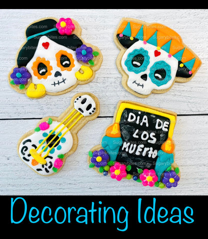 Halloween Cookie Decorating Kit, DIY Cookie Kit, (Large Cookies) ***INCLUDES 24 ITEMS*** With 4 Icing Bags & 3 Deluxe Sprinkle!