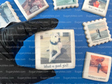 Load image into Gallery viewer, Photo cookies, Set of 12 Personalized Edible Photo Cookies, Custom Cookies, Birthday, Wedding, Holiday, Corporate Gift, Party Favors &amp; more!
