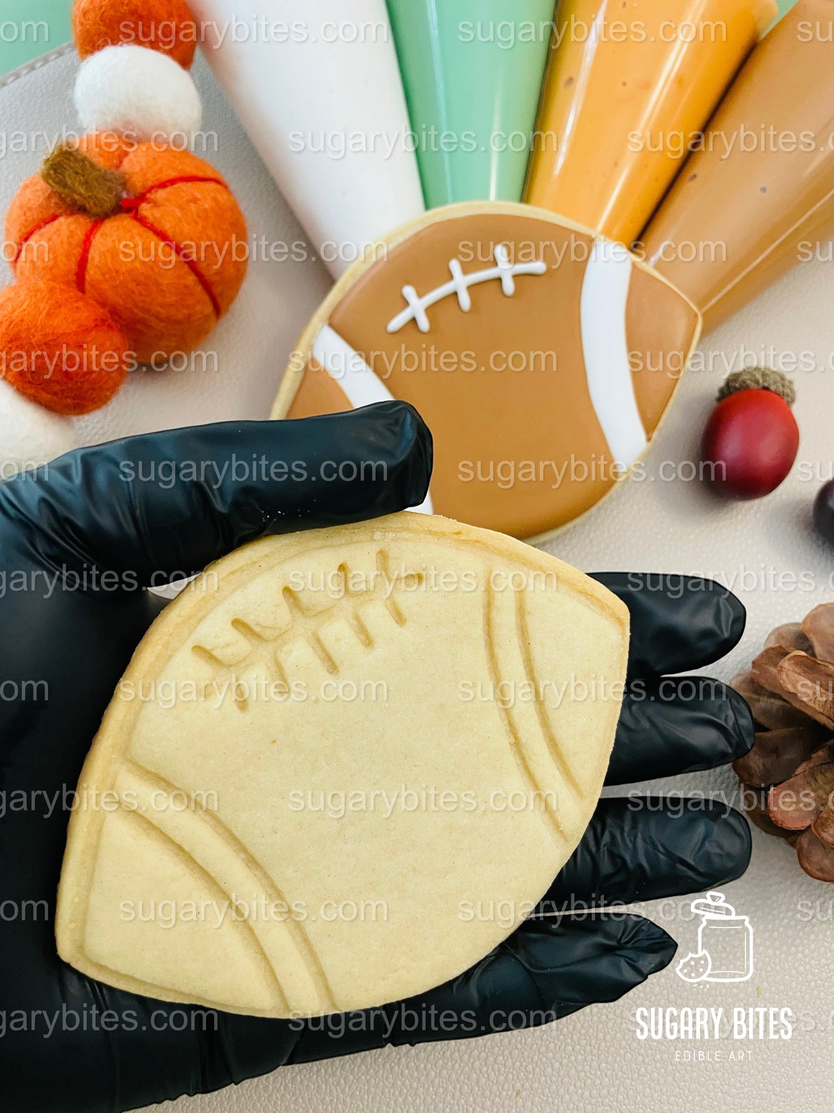 Fall Cookie Decorating Kit – Pumpkin, Pie & Football DIY Cookie Kit