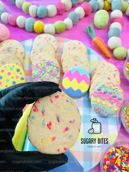 Easter Cookie Decorating Kit, DIY Spring Sugar Cookie Decorating Kit, **INCLUDES 24 ITEMS**, (Large Cookies)… with Deluxe Sprinkles!!!