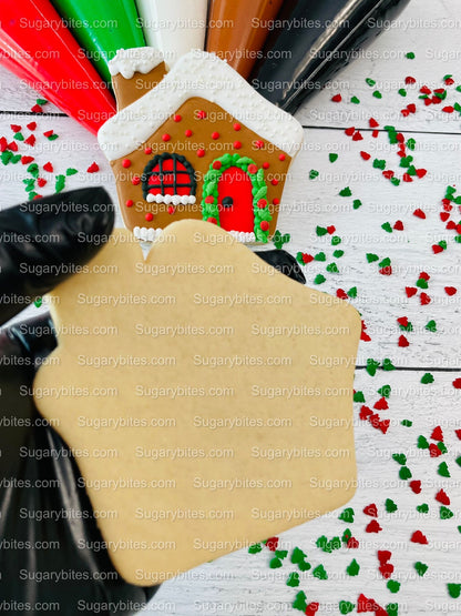 Christmas Cookie Decorating Kit, Christmas DIY Cookie Kit, (Large Cookies), ***INCLUDES 25 ITEMS*** With 3 Deluxe Sprinkles and 5 Icing Bags.