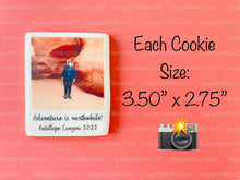Load image into Gallery viewer, Polaroid Photos, (Large Cookies), Set of 12 Personalized Edible Photo Cookies, Customizable Printed Vanilla Sugar Cookie, Highly Detailed Edible Image!
