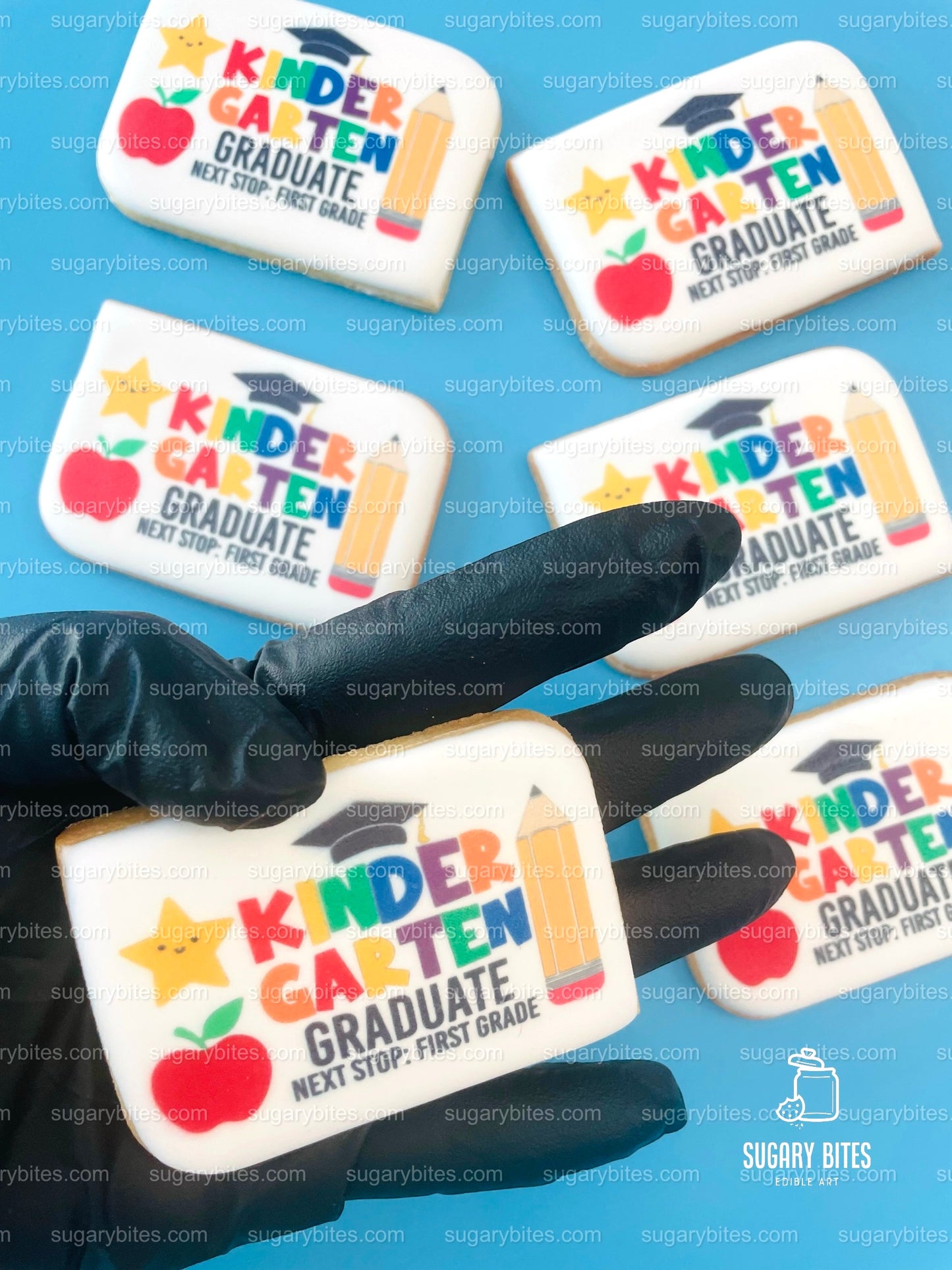 Kindergarten Cookies, Kindergarten Graduation Gift, Edible Photo Cookies, (Includes 12 Cookies), Kindergarten favors, Kindergarten Grad.
