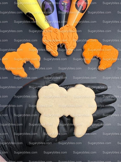 Halloween Cookie Decorating Kit, DIY Cookie Kit, (Large Cookies) ***INCLUDES 25 ITEMS*** With 4 Icing Bags & 4 Deluxe Sprinkle!