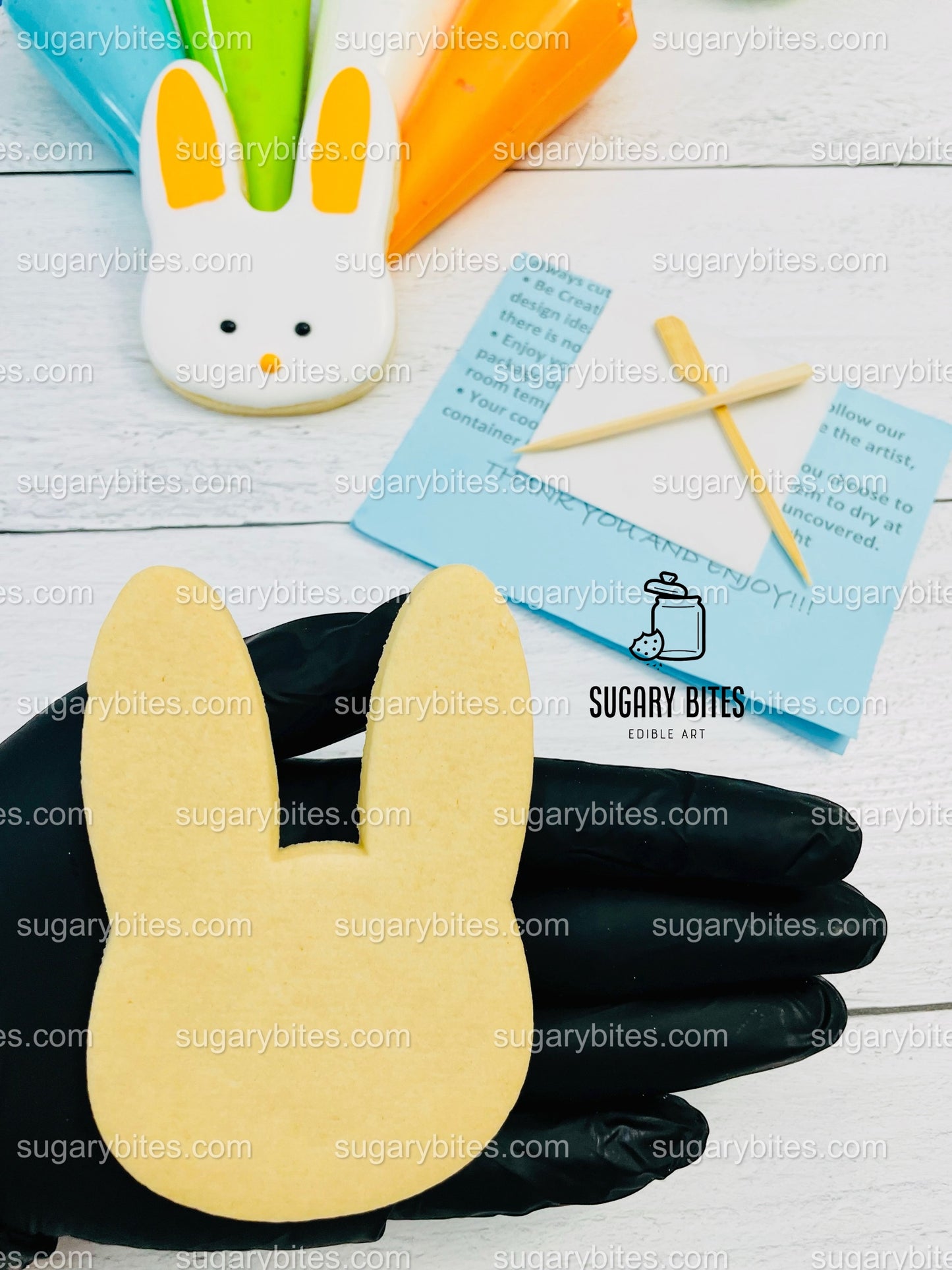 Easter Cookie Decorating Kit, DIY Easter Sugar Cookie Decorating Kit, **INCLUDES 24 ITEMS**, (Extra Large Cookies)