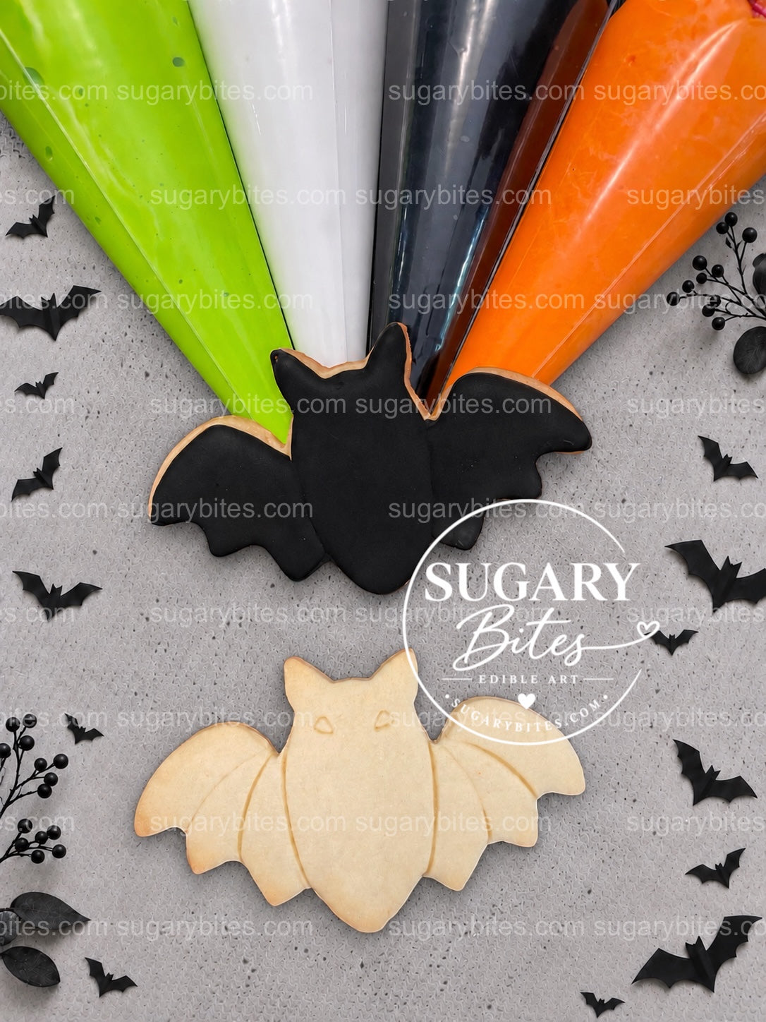 Halloween Cookie Decorating Kit, DIY Cookie Kit, 12 Undecorated Cookies, Royal Icing & Sprinkles, Kids' Halloween Party Activity, Fall Gifts