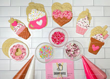 Load image into Gallery viewer, Sweet Treat Cookie Decorating Kit, Sweet Treat DIY cookie kit , **INCLUDES 24 ITEMS**, (Large Cookies), Deluxe Sprinkles Included with 4 Icing Bags!!!
