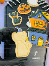 Load image into Gallery viewer, Halloween Cookie Decorating Kit, DIY Cookie Kit, (Large Cookies) ***INCLUDES 24 ITEMS*** With 4 Icing Bags &amp; 3 Deluxe Sprinkle!!
