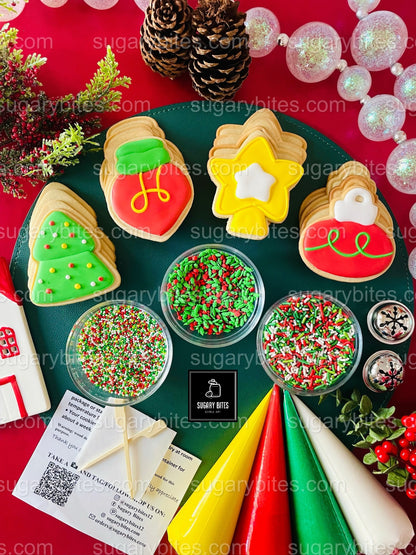 Christmas DIY Cookie Decorating Kit – Holiday Sugar Cookies with Sprinkles & Icing | Family Fun Activity |