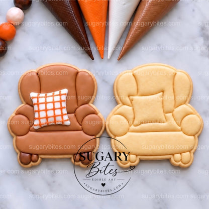 Fall Cookie Decorating Kit, Fall Cookies, 12 Undecorated Cookies, 4 Icing Bags, Sprinkles, Ready-to-Use DIY Activity