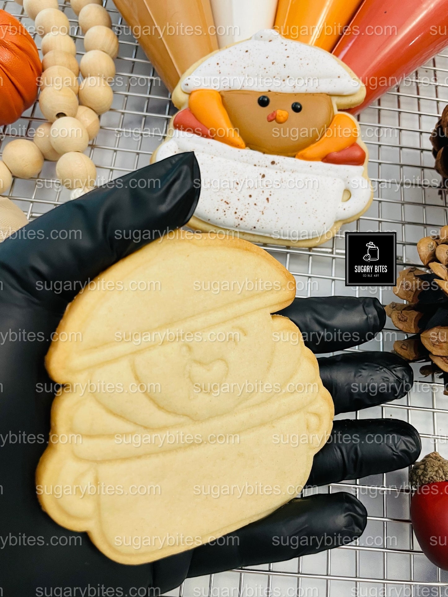 Fall Cookie Kit, Thanksgiving DIY cookie kit **INCLUDES 24 ITEMS* Zoom Party Favors, Assorted Shaped Cookie Kit, (Large Cookies)