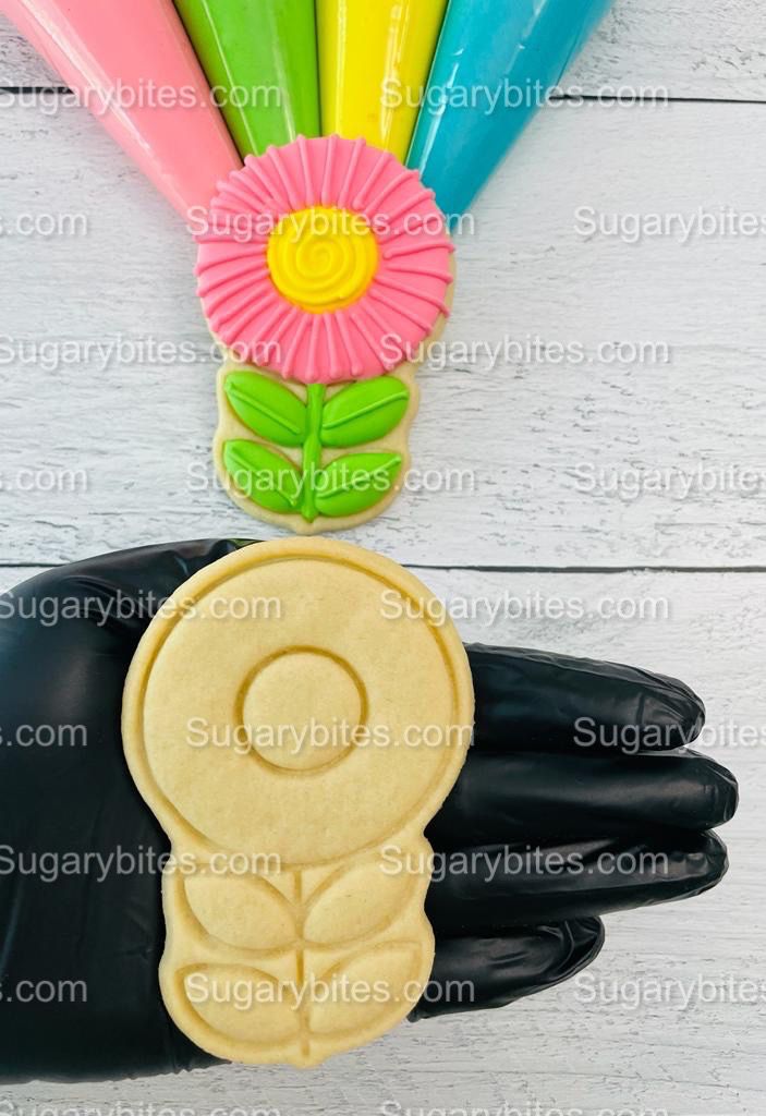 Flower Cookie Decorating Kit, DIY Flower Cookie Decorating Kit, Spring/Easter Diy cookie kit, **INCLUDES 24 ITEMS** (Large Cookies)