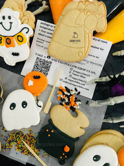Halloween Cookie Decorating Kit – DIY Ghost, Bat & Candy Corn Cookies | Fun Spooky Activity for Kids & Families