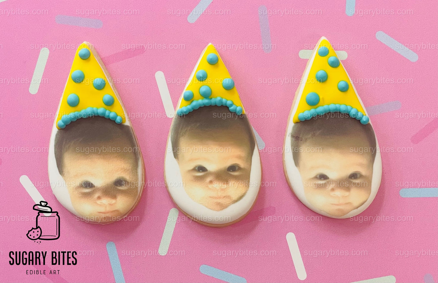Personalized Face Cookies, Birthday Cookies, Unique Custom Birthday Cookies For Any Events… Set of 12 Custom Face Edible Photo Cookies