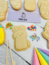 Load image into Gallery viewer, Easter Cookie Decorating Kit, Easter DIY Cookie Kit, **INCLUDES 25 ITEMS** (Large Cookies), Included Deluxe Sprinkles
