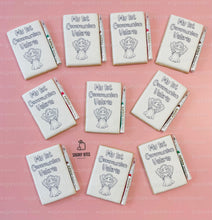 Load image into Gallery viewer, 1st Communion Color me Cookies, Set of 12 Coloring Cookies with 12 Edible Markers, ** We can create/personalize any design of your choice **
