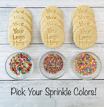 Load image into Gallery viewer, Logo Cookie Kit, Logo Custom Cookie Kit, ** INCLUDES 24 ITEMS** (Large Cookies) …Choose your Sprinkle &amp; Icing Colors!
