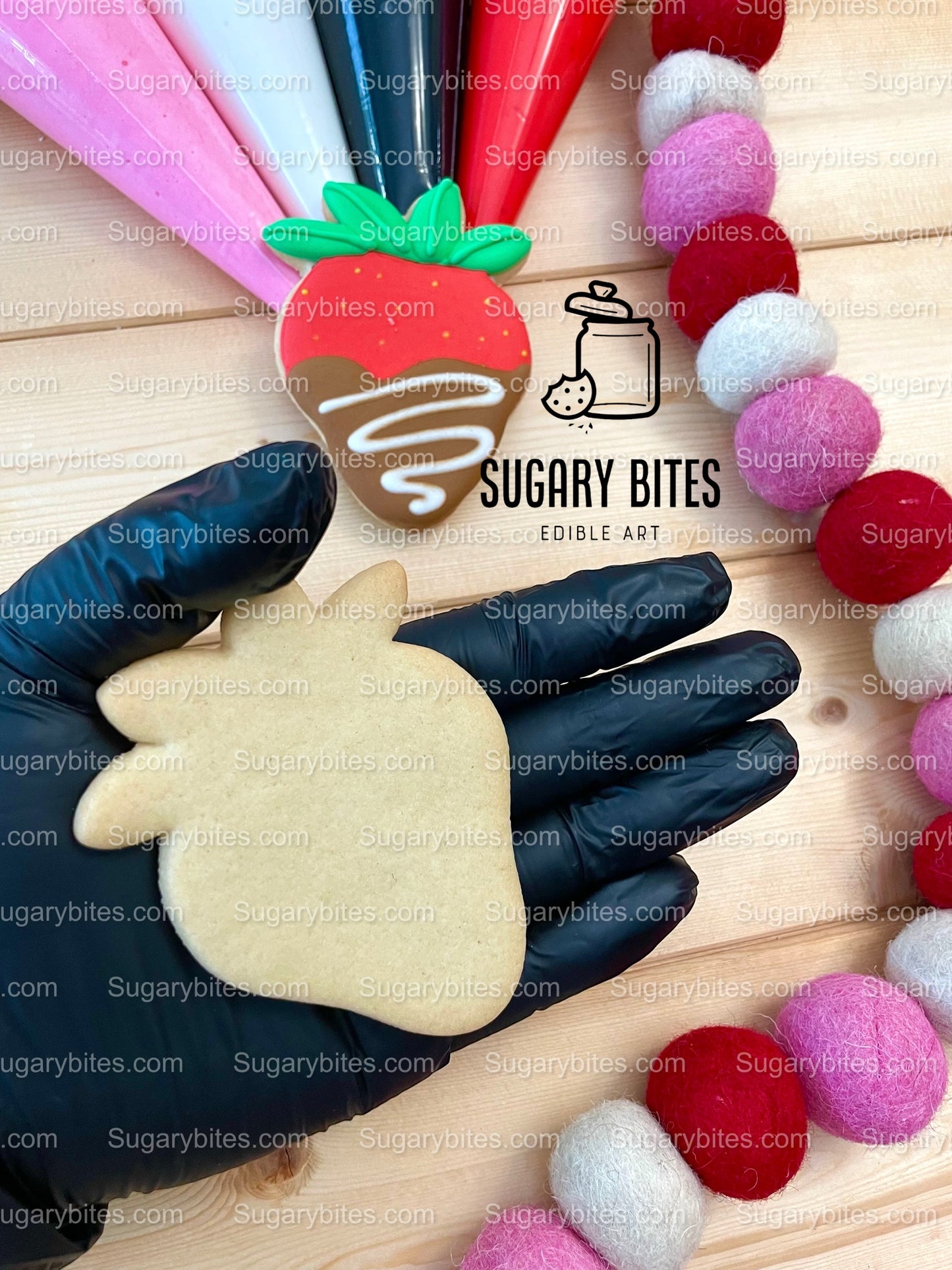 Valentines Cookie Decorating Kit, Heart DIY Cookie Kit, **INCLUDES 24 ITEMS** (Large Cookies), Deluxe Sprinkles Included!!!