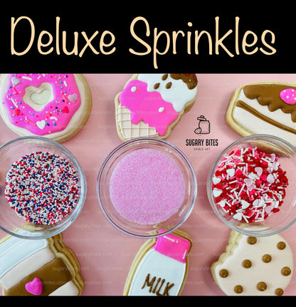 Sweet Treat Cookie Decorating Kit, Sweet Treat DIY cookie kit , **INCLUDES 24 ITEMS**, (Large Cookies), Deluxe Sprinkles Included!