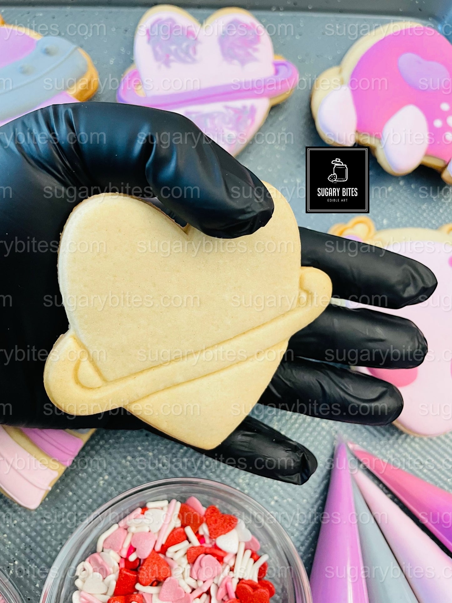 Valentine’s Day Cookie Decorating Kit | Space Cookies | Alien Cookies | Sugar Vanilla or Gluten-Free | INCLUDES 24 ITEMS*(Large Cookies)