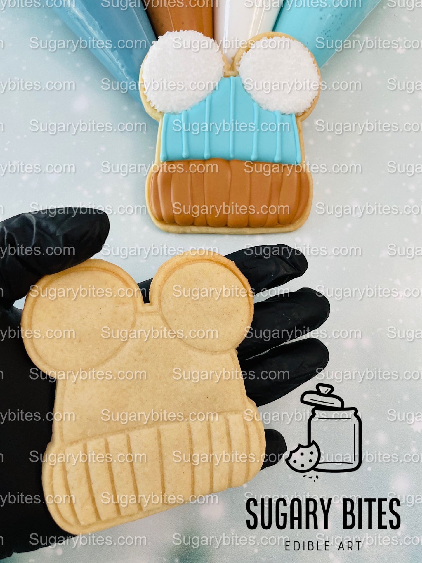 Winter Cookie Decorating Kit, Winter DIY Cookie Kit, (Large Cookies) ***INCLUDES 24 ITEMS*** With 4 Icing Bags & 3 Deluxe Sprinkle!!