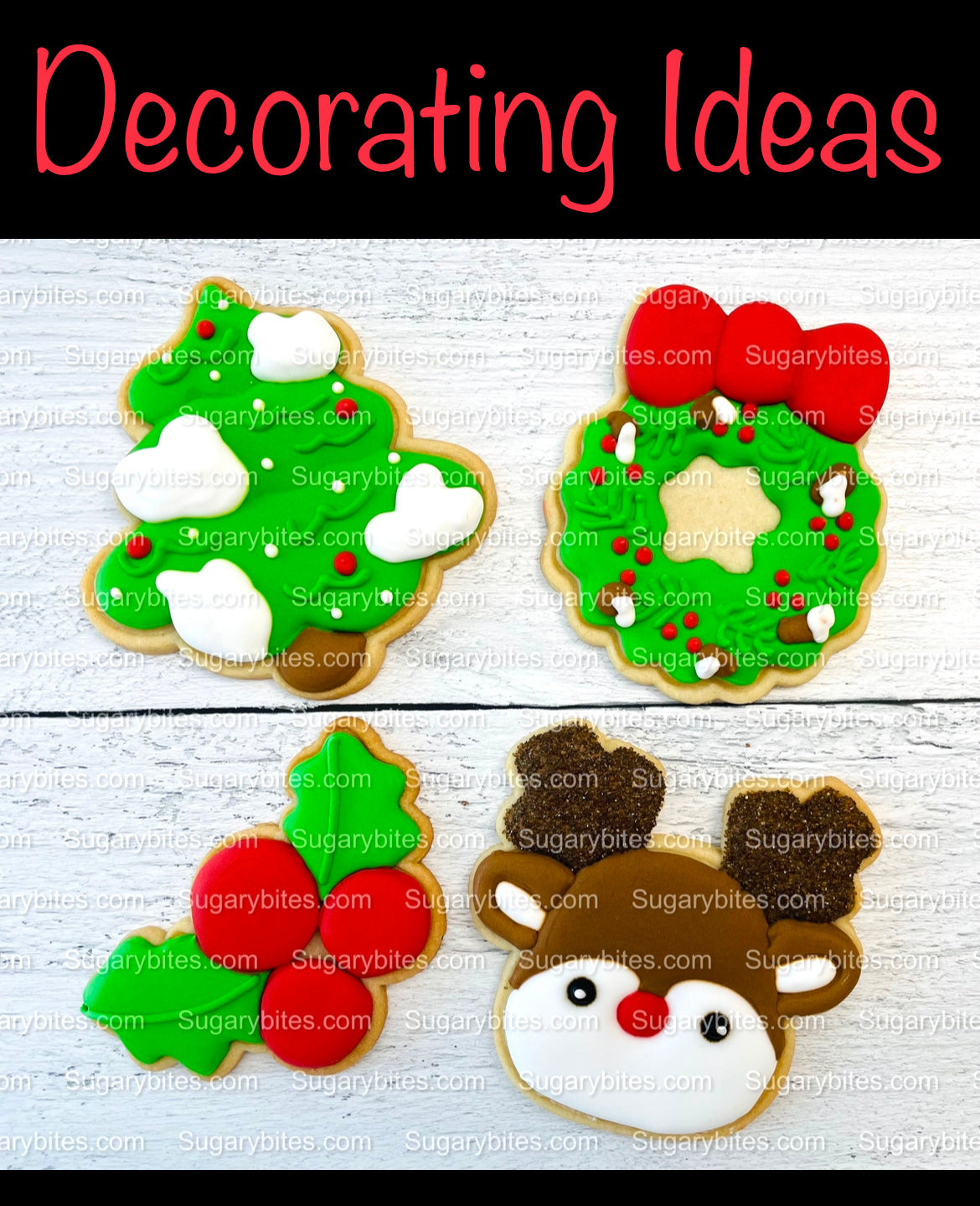 Christmas Cookie Decorating Kit, Christmas DIY Cookie Kit, (Large Cookies), ***INCLUDES 25 ITEMS*** With 5 Icing Bags & 3 Deluxe Sprinkles!