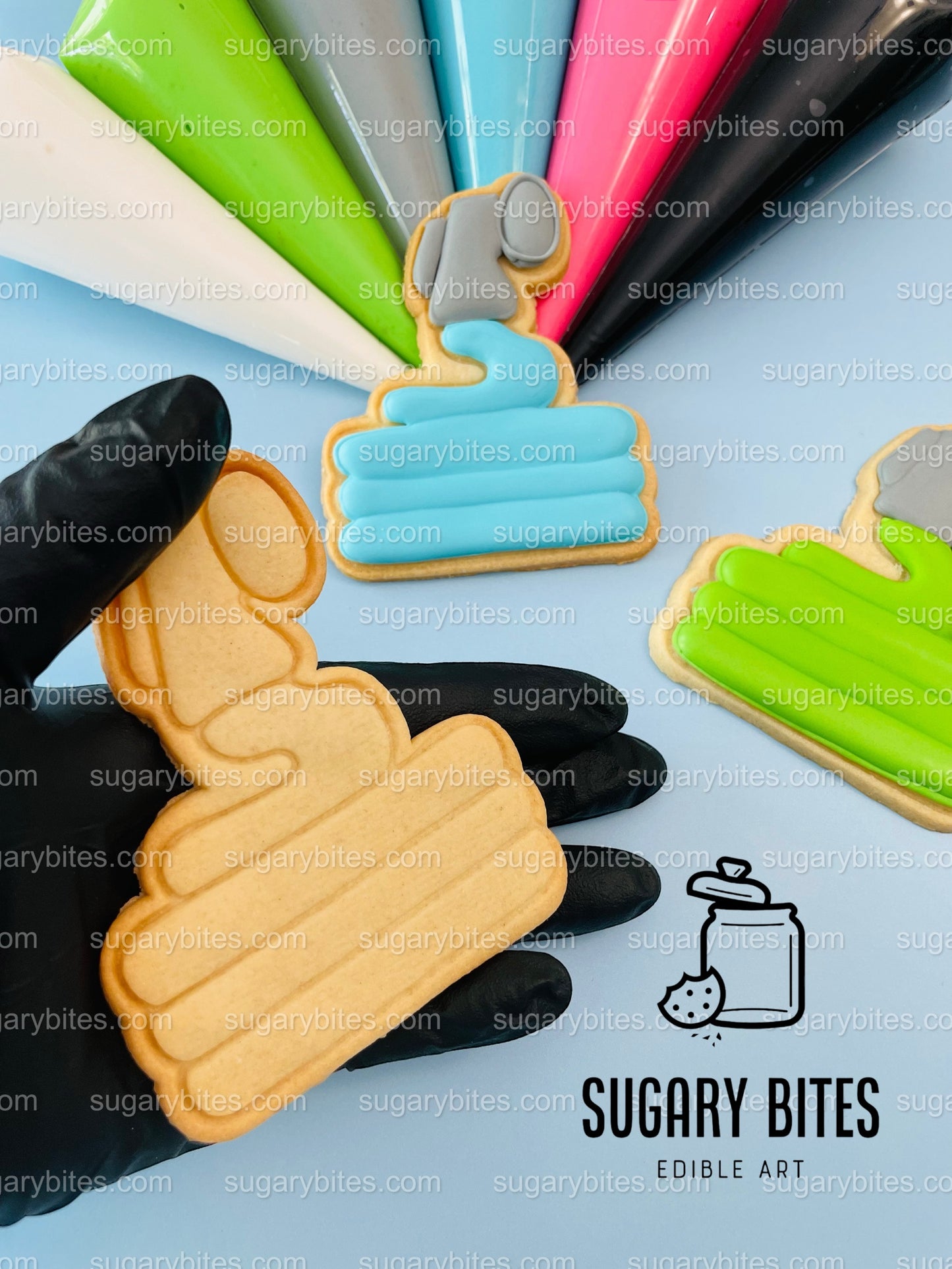 Gardening Cookie Decorating Kit, DIY Spring Sugar Cookie Decorating Kit, **INCLUDES 24 or 26 ITEMS**, (Large Cookies) with Deluxe Sprinkles!