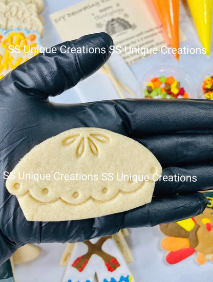 Thanksgiving Cookie Decorating Kit, Thanksgiving DIY Cookie Kit, ***INCLUDES 26 ITEMS*** (Large Cookies), ...Extra Free Bonus !