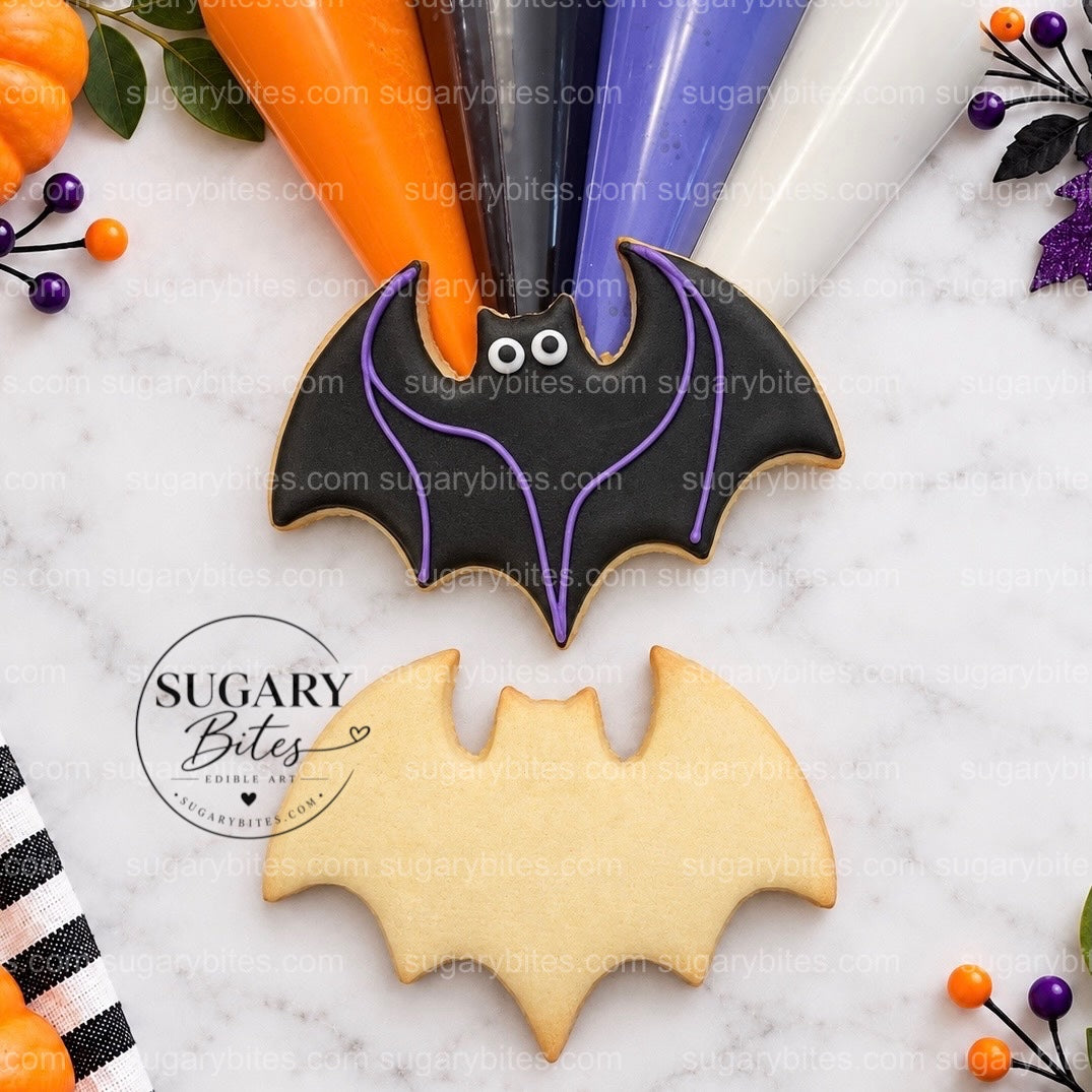 Halloween Cookie Decorating Kit, 12 Large Cookies, Royal Icing, Sprinkles, DIY Family Activity