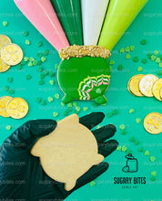 Load image into Gallery viewer, St Patrick’s Day Cookie Decorating Kit, St. Patrick’s Day DIY Cookie Kit, **INCLUDES 24 ITEMS** (Large Cookies), Included Deluxe Sprinkles
