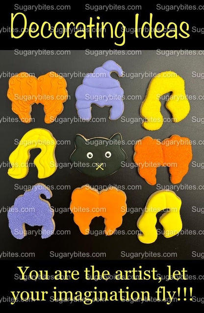 Halloween Cookie Decorating Kit, DIY Cookie Kit, (Large Cookies) ***INCLUDES 25 ITEMS*** With 4 Icing Bags & 4 Deluxe Sprinkle!