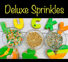 Load image into Gallery viewer, St Patrick’s Day Cookie Decorating Kit, St. Patrick’s Day DIY Cookie Kit, **INCLUDES 26 ITEMS** , Included Deluxe Sprinkles
