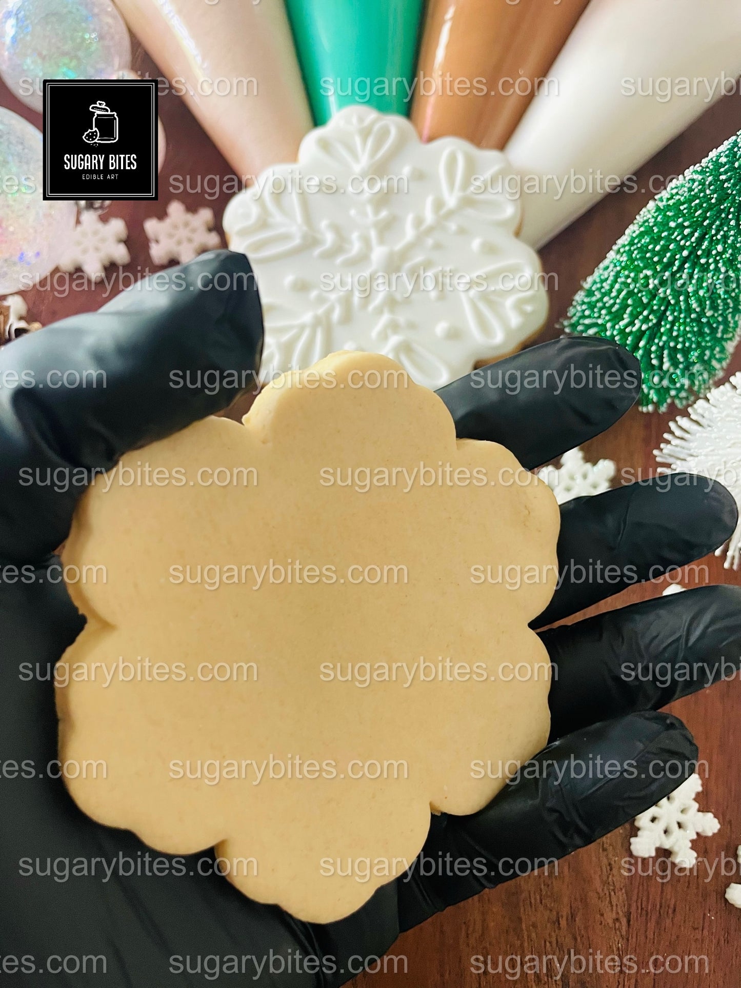 Winter Cookie Kit, Christmas Cookie Decorating Kit – DIY Holiday Sugar Cookies, (Large Cookies) ***INCLUDES 25 ITEMS*** With 5 Icing Bags & 3 Deluxe Sprinkle!!