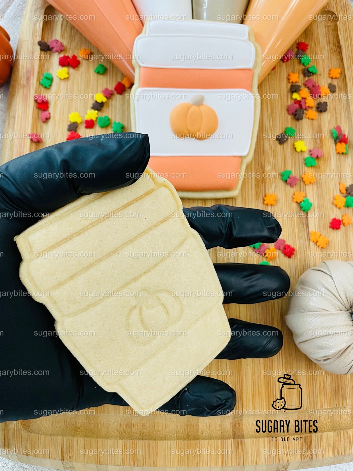 Fall Cookie Decorating Kit, ***INCLUDES 24 ITEMS*** Zoom Party Favors, Assorted Shaped Cookie Kit, (Large Cookies)