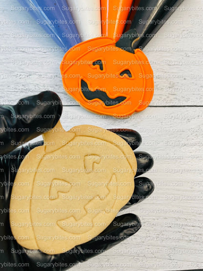 Halloween Cookie Decorating Kit, DIY Cookie Kit, (Large Cookies) ***INCLUDES 24 ITEMS*** With 4 Icing Bags & 3 Deluxe Sprinkle!