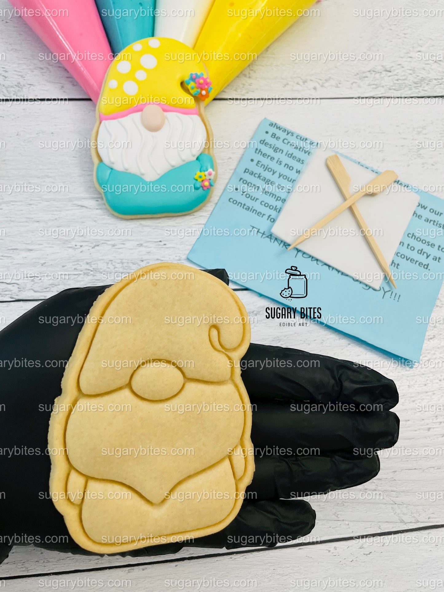 Summer Day Cookie Decorating Kit, DIY Spring Sugar Cookie Decorating Kit, **INCLUDES 24 ITEMS** , (Large Cookies) … With 4 Icing Bags!!