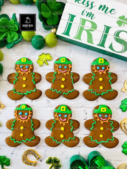 St. Patrick Cookies – 12 Hand-Decorated Cookies – Sugar Vanilla or Gluten-Free Option – Individually Sealed