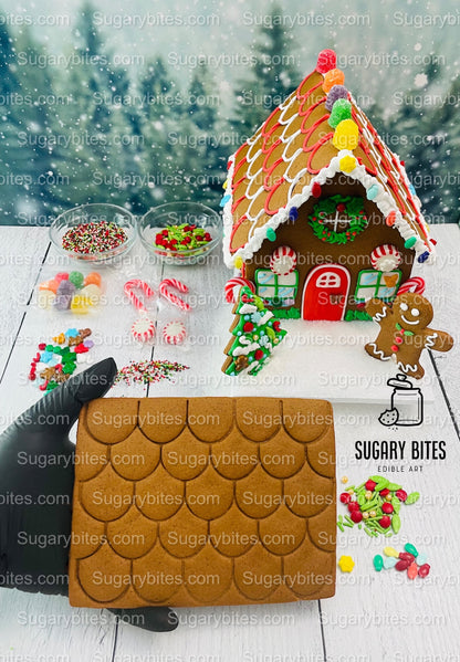 Gingerbread House Cookie Decorating Kit, DIY Cookie Kit, (Large Cookies), ***INCLUDES 24 ITEMS***With 4 Icing Bags & 6 Deluxe Sprinkles
