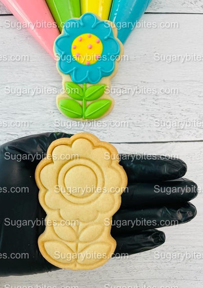 Flower Cookie Decorating Kit, DIY Flower Cookie Decorating Kit, Spring/Easter Diy cookie kit, **INCLUDES 24 ITEMS** (Large Cookies)