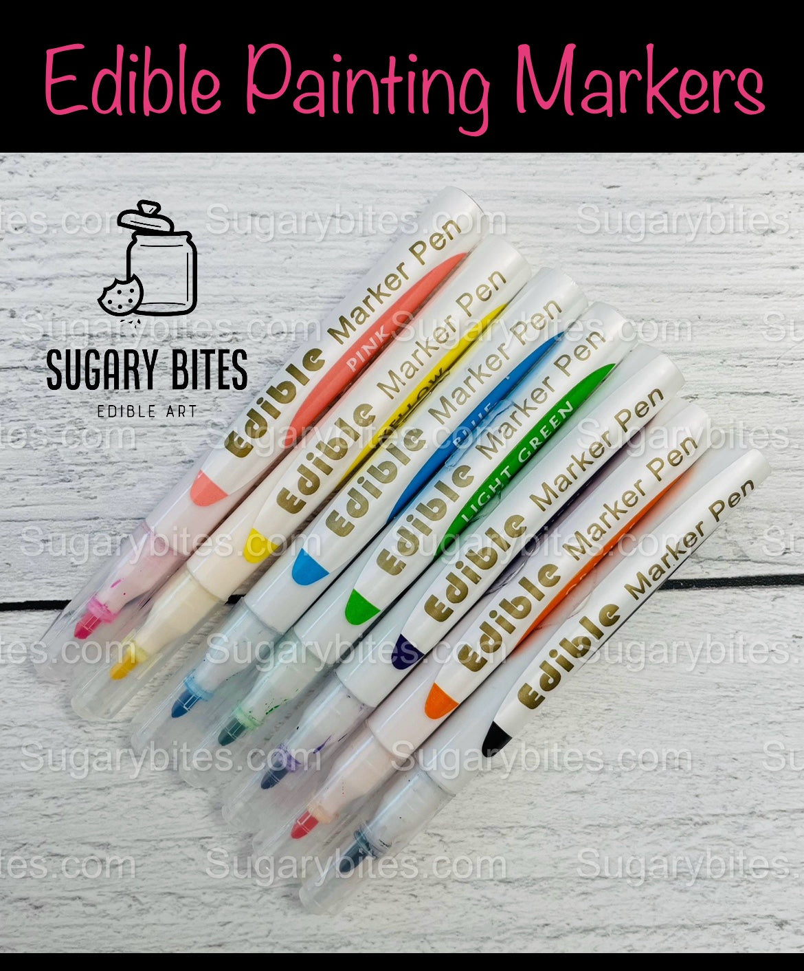 Easter Cookie Coloring Kit with 12 Cookies and 7 Edible Ink Markers, Color your own Easter Sugar Cookies Kit