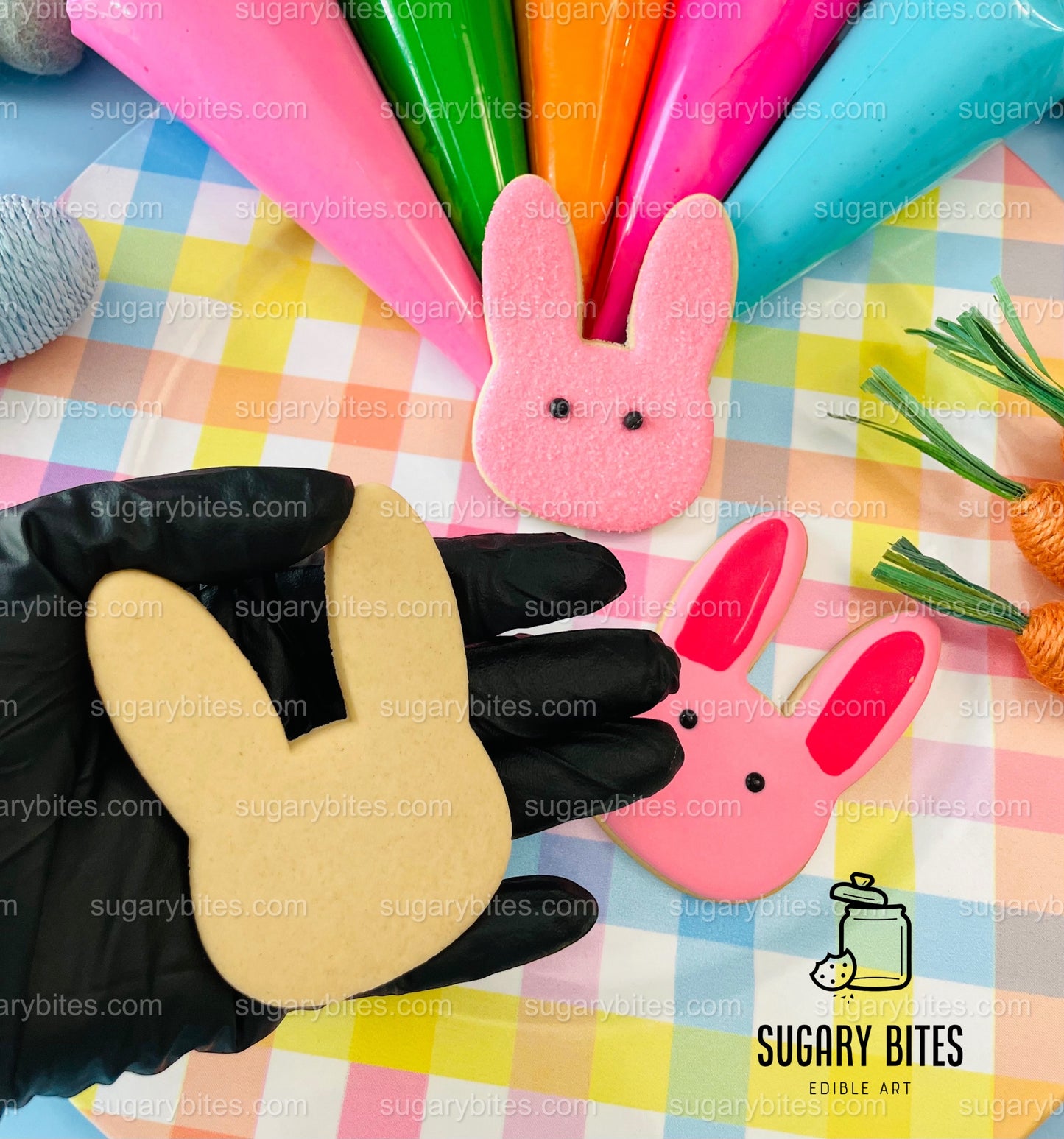 Easter Cookie Decorating Kit, DIY Spring Sugar Cookie Decorating Kit, **INCLUDES 24 ITEMS**, (Large Cookies)… with Deluxe Sprinkles!!!