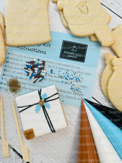 Winter Cookie Decorating Kit, Winter DIY Cookie Kit, (Large Cookies) ***INCLUDES 24 ITEMS*** With 4 Icing Bags & 3 Deluxe Sprinkle!