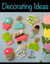Load image into Gallery viewer, Gardening Cookie Decorating Kit, DIY Spring Sugar Cookie Decorating Kit, **INCLUDES 24 or 26 ITEMS**, (Large Cookies) with Deluxe Sprinkles!
